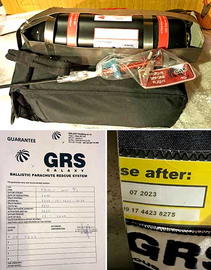 Parachute GRS : Système de sauvetage GRS 5/473 Soft pack - Neuf!. Système de sauvetage GRS 5/473 Soft pack - Neuf!
