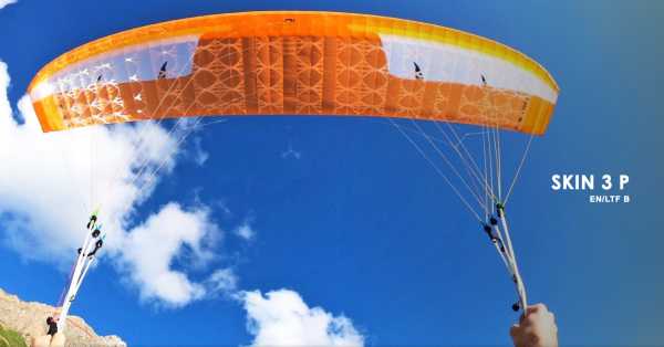 Parapente Niviuk Skin 3 plume 1,6 kg : voile montagne Niviuk Skin 3 plume 16 M2. voile montagne Niviuk Skin 3 plume 16 M2