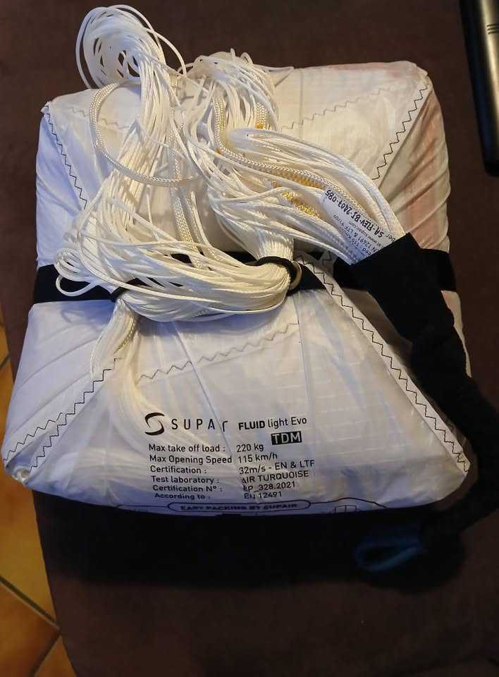 Parachute biplace Sup Air Fluid light TDM